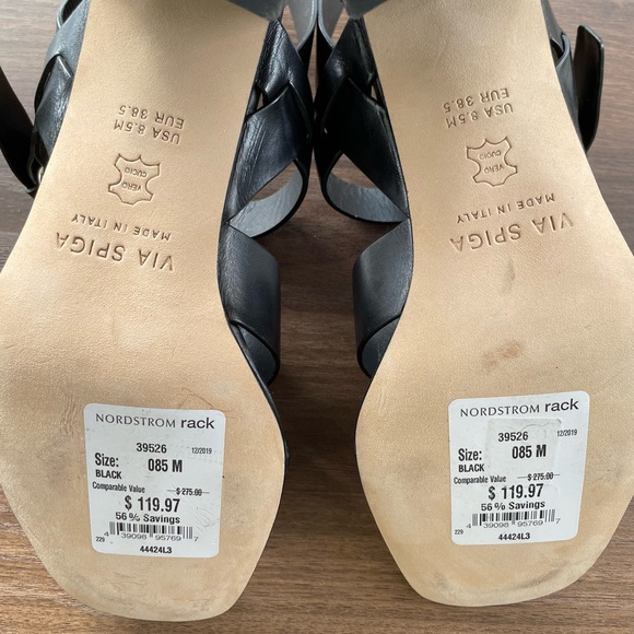 Via Spiga Block Heel Sandal- Sz 8.5 - Picture 5 of 7